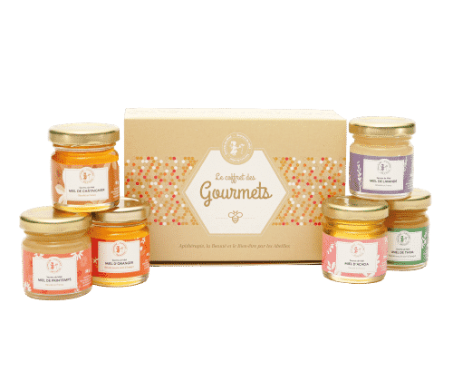 coffret des gourmets - miels - naturels - secrets de miel