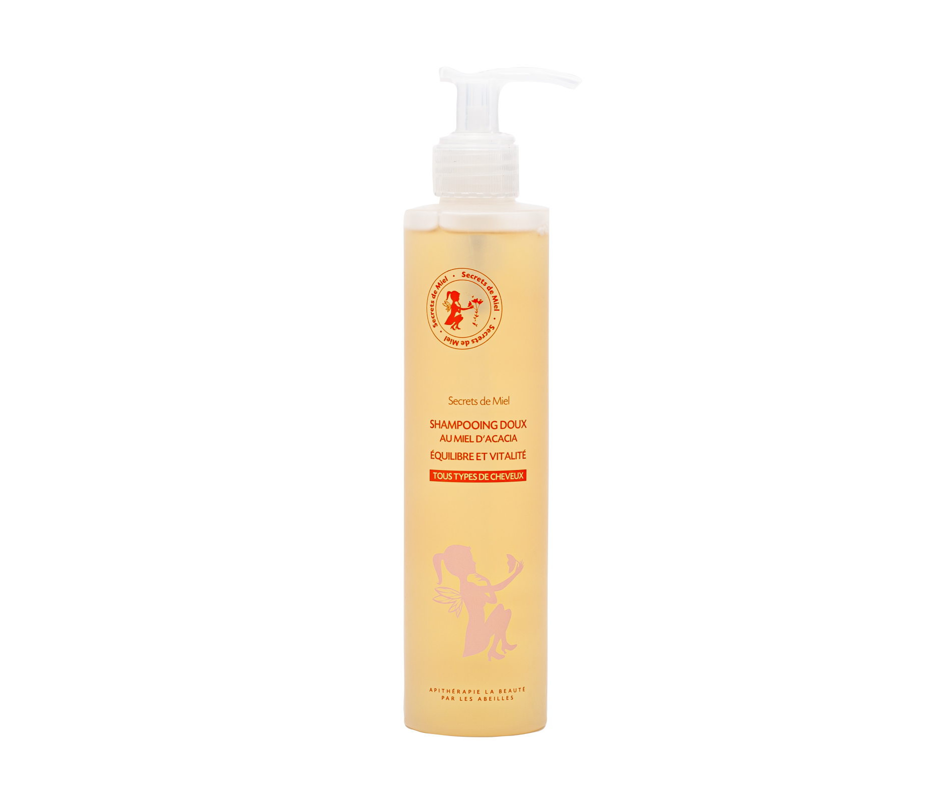 Secrets de Miel - shampooing doux - shampooing liquide naturel - shampooing miel - produits naturels - made in France