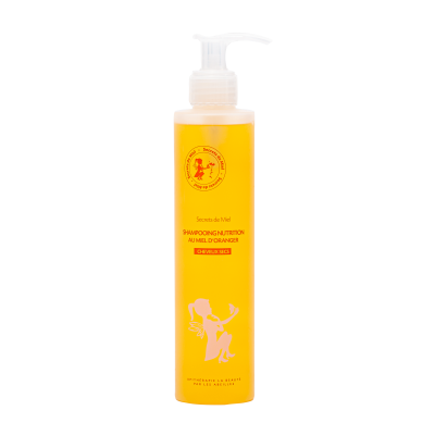 Shampooing Nutrition - Miel d'Oranger - Miel - Ruche - Abeille - Nourrit les cheveux - Produit naturel - Cheveux - Secrets de Miel