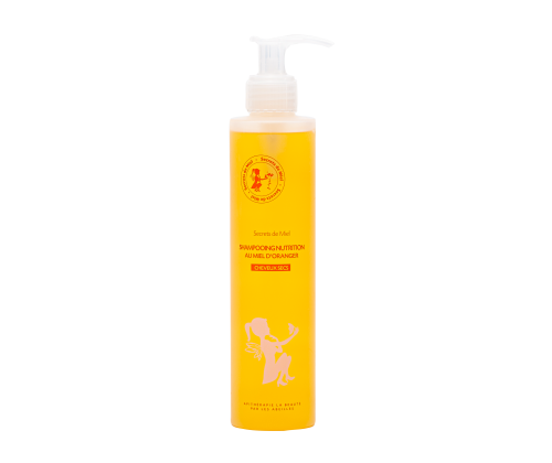 Shampooing Nutrition - Miel d'Oranger - Miel - Ruche - Abeille - Nourrit les cheveux - Produit naturel - Cheveux - Secrets de Miel