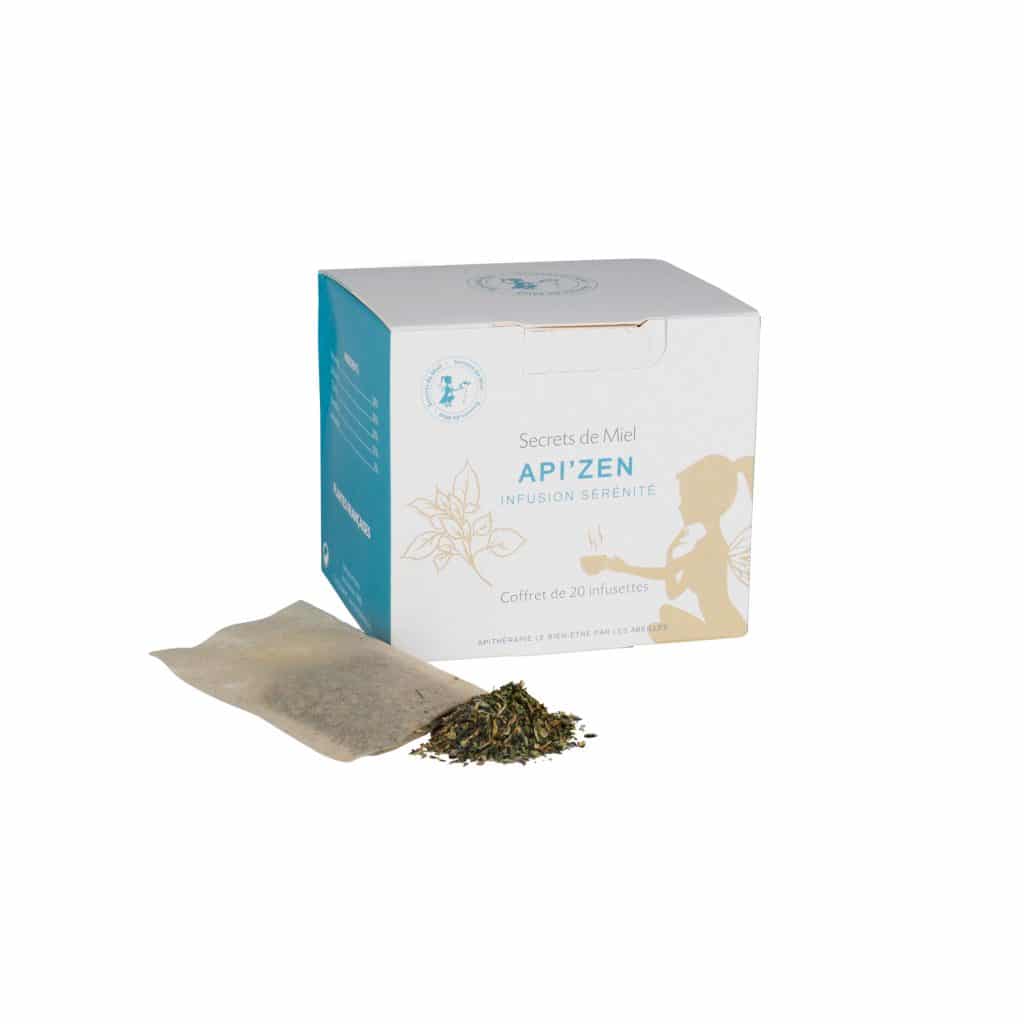 Infusion Api'Zen - Calme - Repos - Apaise - Plantes - produit naturel - Secrets de Miel