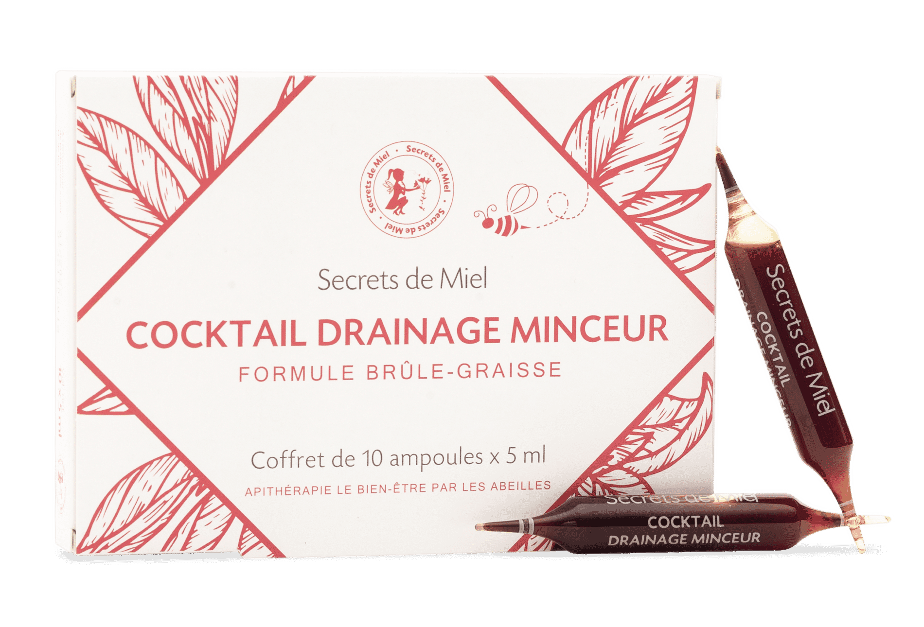Cocktail drainage minceur - mincir - draine - produit naturel - actifs naturels - secrets de miel