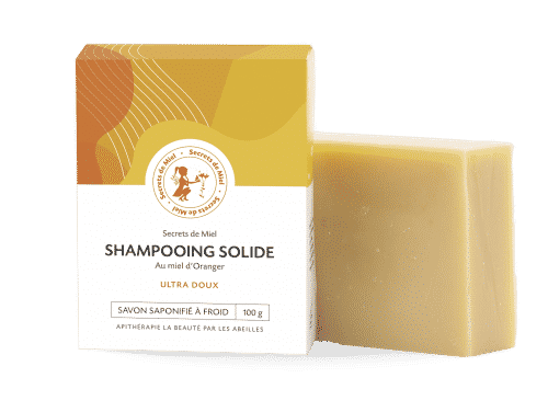 Shampooing solide - bon pour les cheveux - produit naturel - secrets de miel