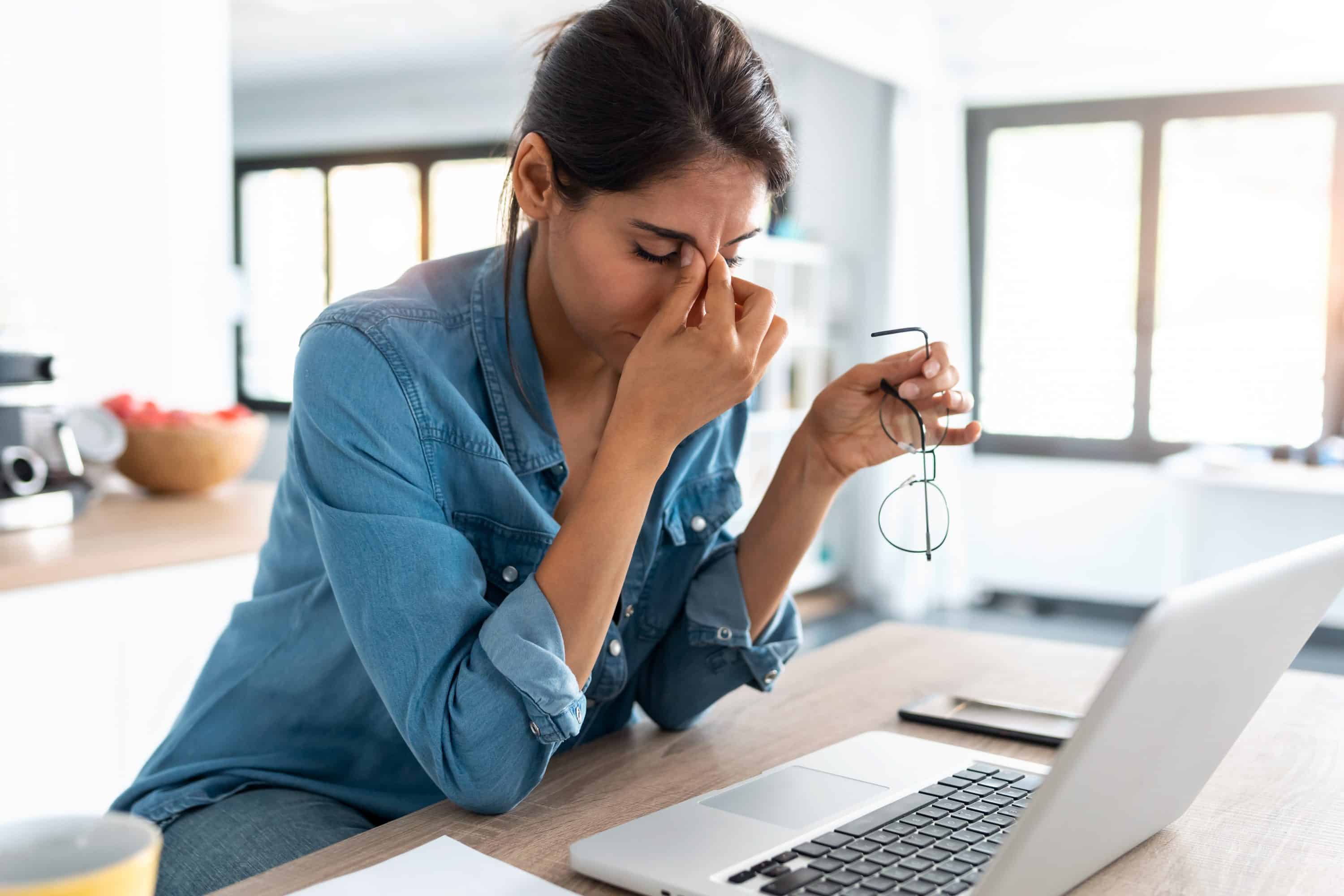 femme, mémoire, stress