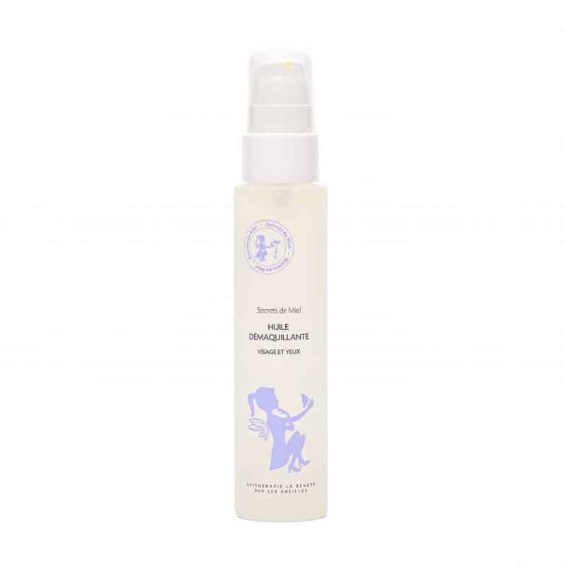 huile démaquillante visage et yeux - Secrets de Miel - produits naturels - cosmétiques naturels - made in France