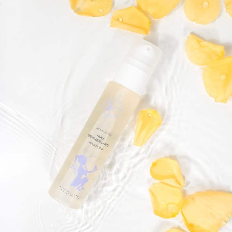 Huile démaquillante - visage et yeux - Secrets de Miel - produits naturels - Secrets de Miel