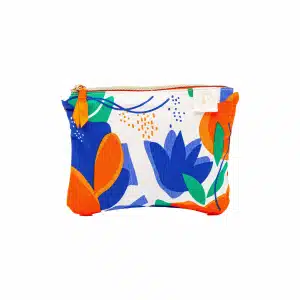 trousse bleu orange