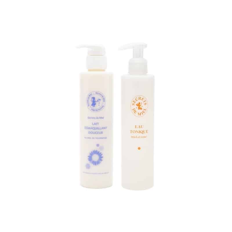 duo lait démaquillant et eau tonique