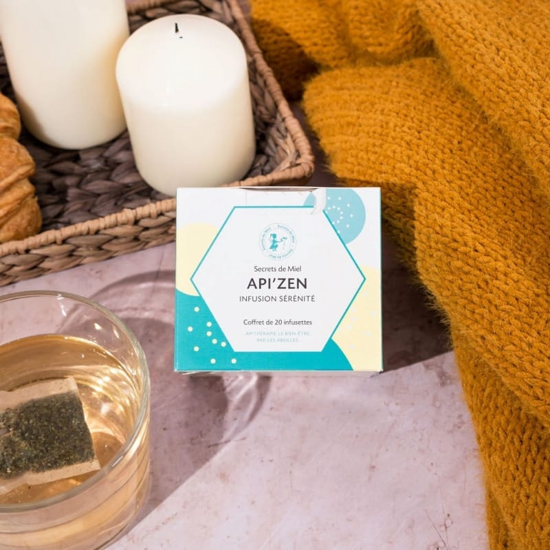 Infusion Api'Zen - Calme - Repos - Apaise - Plantes - produit naturel - Secrets de Miel