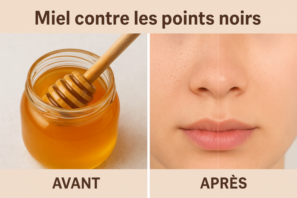 Recette de masque au miel contre les points noirs 1 Miel contre les imperfections cutanees