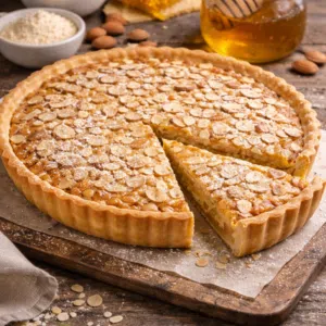 recette tarte au miel et amandes